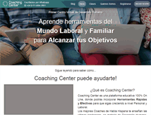 Tablet Screenshot of coachingcenter.com